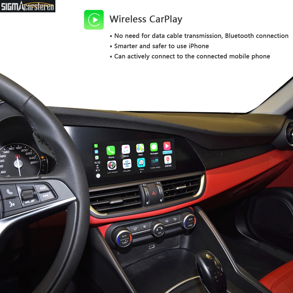 Alfa Romeo Stelvio Giulia 2016-2019 Models Wireless CarPlay Android Auto Smart Module